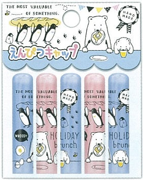 12312 QLIA 5 PENCIL CAPS-Holiday Bunch-10