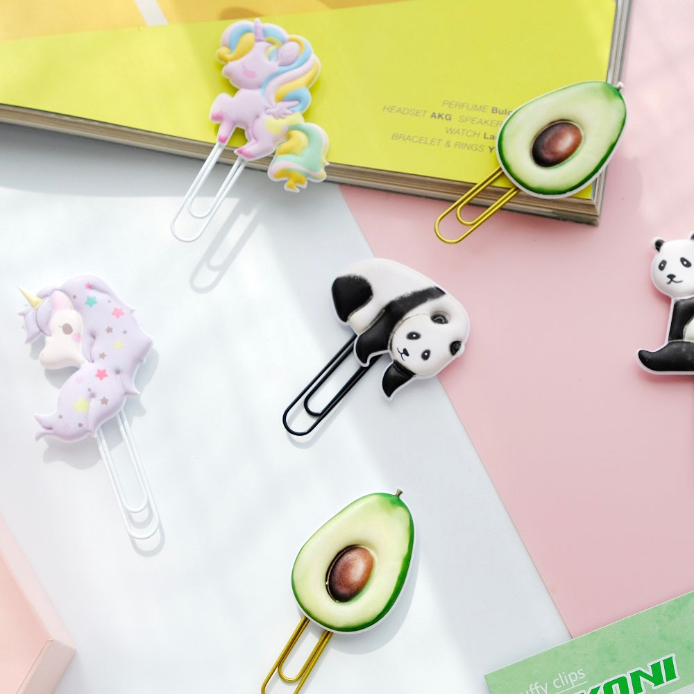 X 12801 PANDA PUFFY CLIPS-2 CLIPS-DISCONTINUED