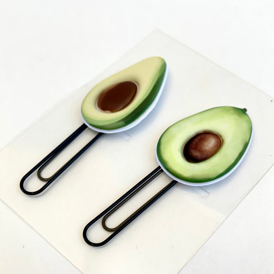 X 12802 AVOCADO PUFFY CLIPS-2 CLIPS-DISCONTINUED