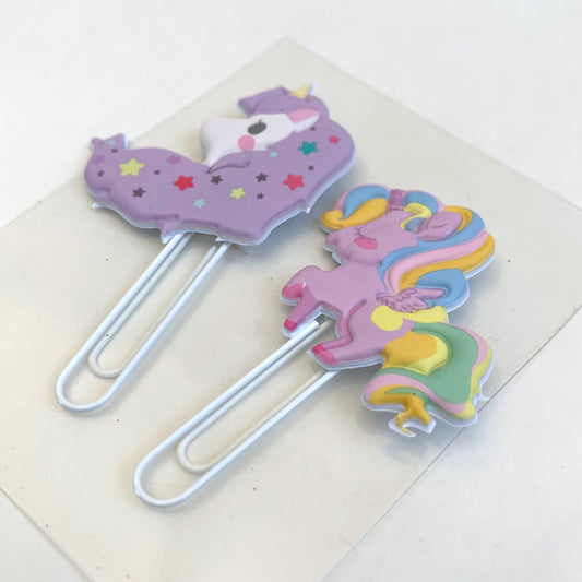 12803 UNICORN PUFFY CLIPS-2 CLIPS-10