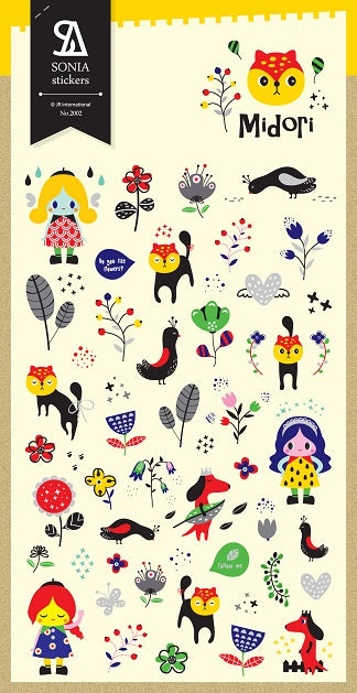02002 Midori Korean Paper Sticker-12