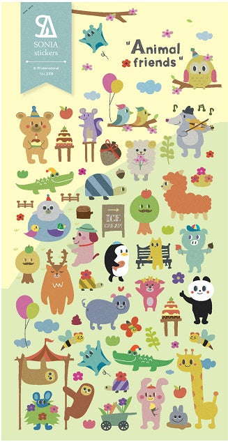 X 02008 Animal Friends Epoxy Sticker-DISCONTINUED
