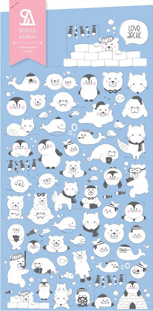 X 02009 Love Arctic Sticker-DISCONTINUED