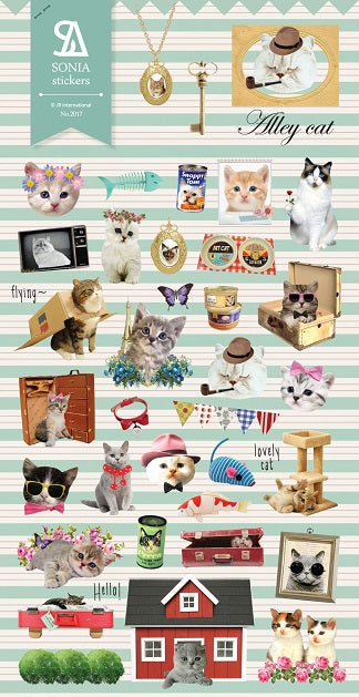X 02017 Alley Cat Sticker-DISCONTINUED