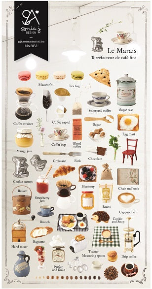 X 02032 Le Marais Coated Paper Sticker-DISCONTINUED