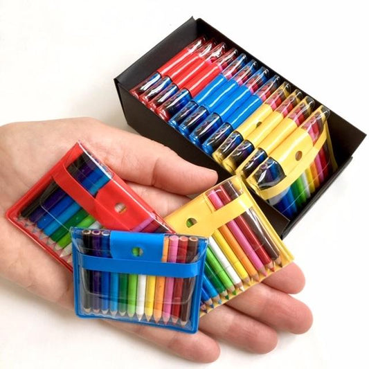 21612 12 Mini Pencils in Pouch-12
