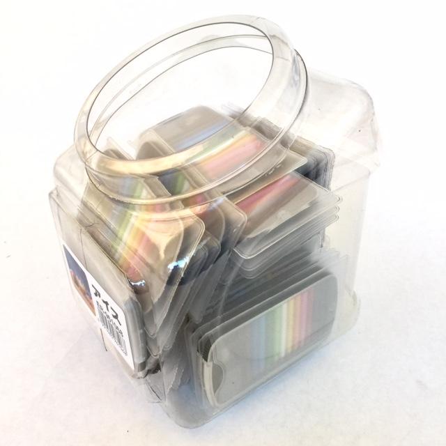 Mini Pencil Case, Assorted Colors, 3 1/4 x 7 3/4 x 1 1/4 Inches