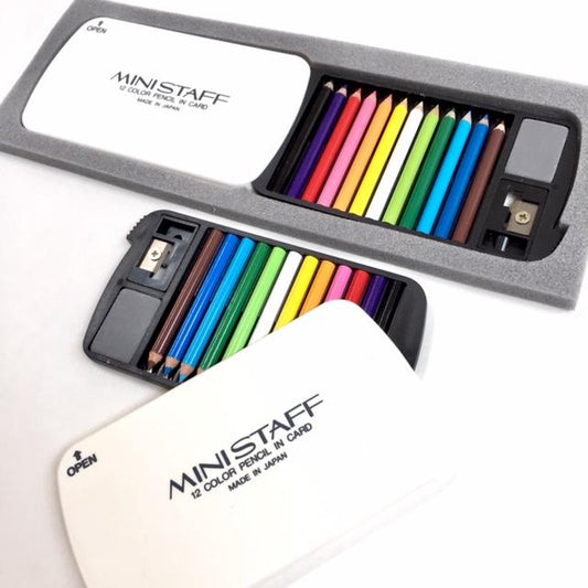 X 22137 MINI PENCILS IN PLASTIC CASE IN RETAIL PACKAGE-White-DISCONTINUED