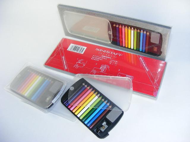 X 22139 MINI PENCILS IN PLASTIC CASE IN RETAIL PACKAGE-Clear-DISCONTINUED