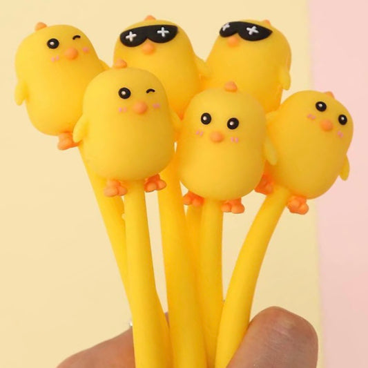 X 22499 CUTE CHICKS WIGGLE GEL PEN-DISCONTINUED