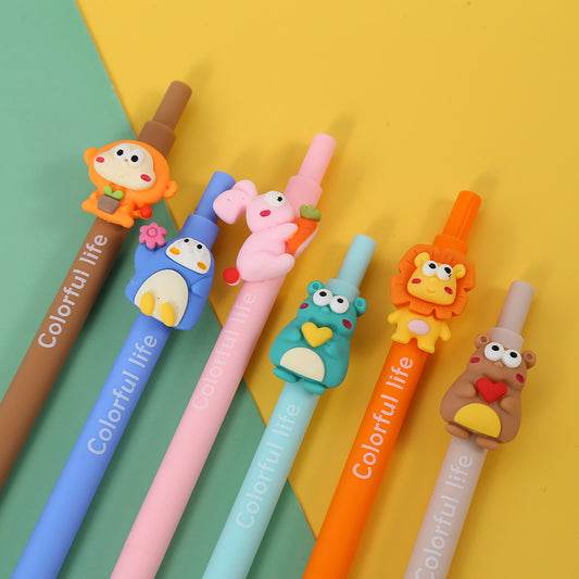 X 22519 COLORFUL ANIMAL LIFE RETRACTABLE GEL PEN-DISCONTINUED
