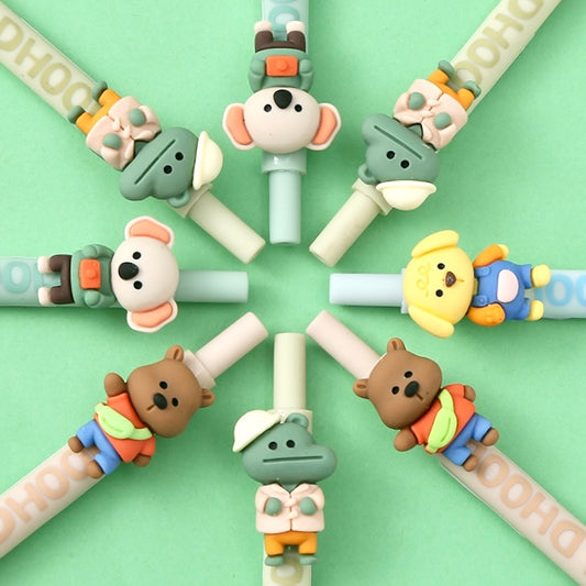 X 22533 HAPPY CHILDHOOD ANIMALS RETRACTABLE GEL PEN-DISCONTINUED