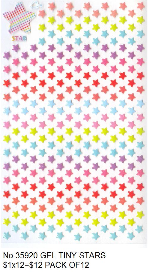 1/4 Inch Mini Bubble Star Sticker Sheet 6mm Small Star Stickers Tiny Star  Planner Calendar Vinyl Bujo 