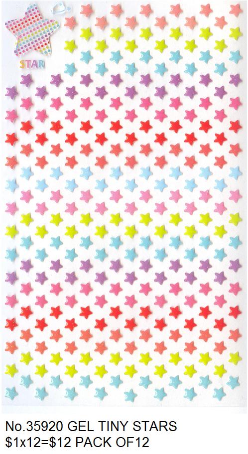28977 GEL TINY STARS STICKER-12