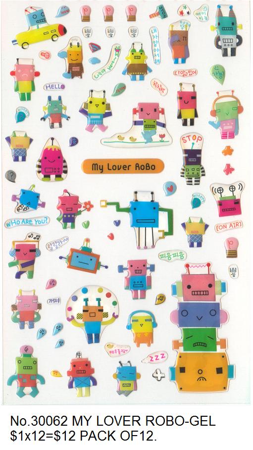 30062 MY LOVER ROBO-GEL STICKER-12