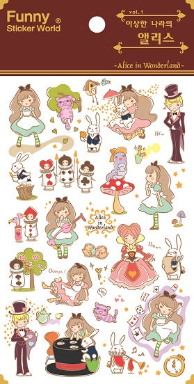 31465 ALICE IN WONDERLAND PVC Sticker-12