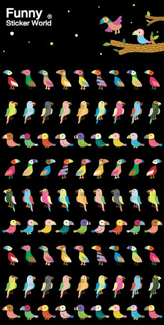 37238 PARROT LASER STICKERS-12