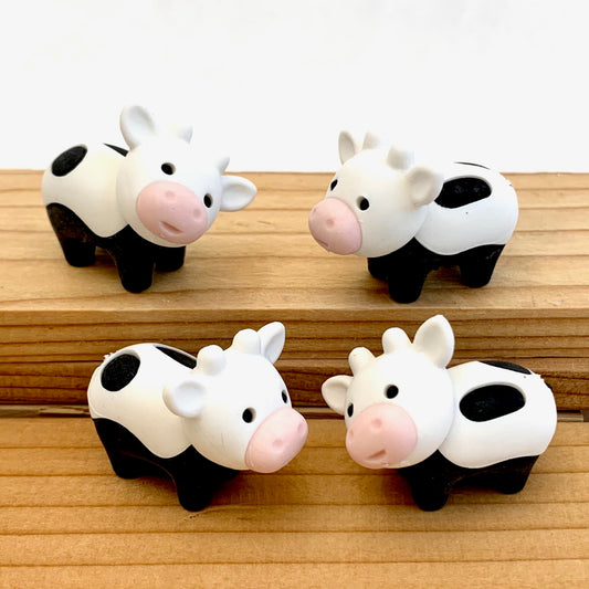 X 38042 BLACK/WHITE COW ERASER-Discontinued