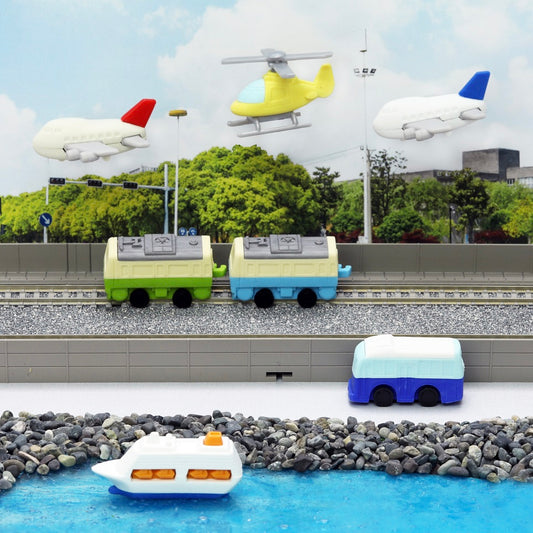 38136 AIRPLANE, HELICOPTER & CRUISE SHIP ERASERS-60