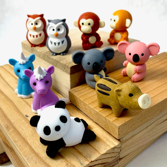 382171 IWAKO FOREST ANIMAL ERASER-30