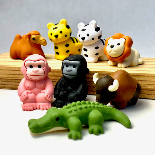 38237 IWAKO SAFARI ANIMAL ERASER-60