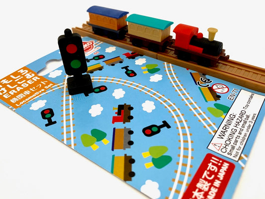 383231 IWAKO TRAIN ERASER CARD-SINGLE