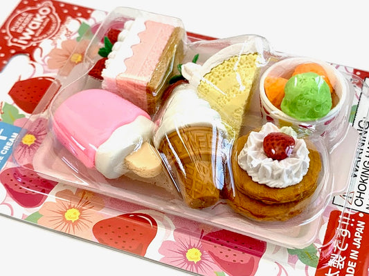 38332 IWAKO DESSERT ERASER CARD-10 CARDS