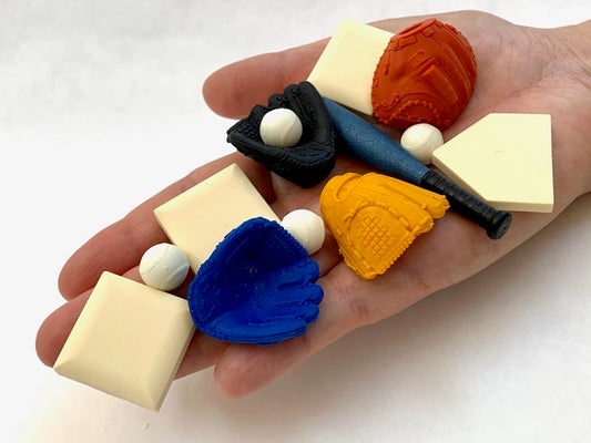 383431 IWAKO BASEBALL ERASER CARD-SINGLE