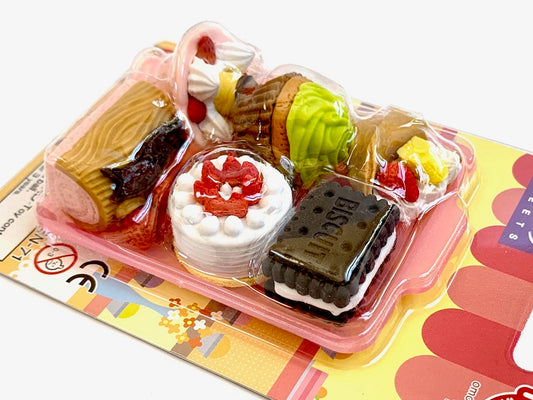 38344 IWAKO DESSERT ERASER CARD-10 CARDS