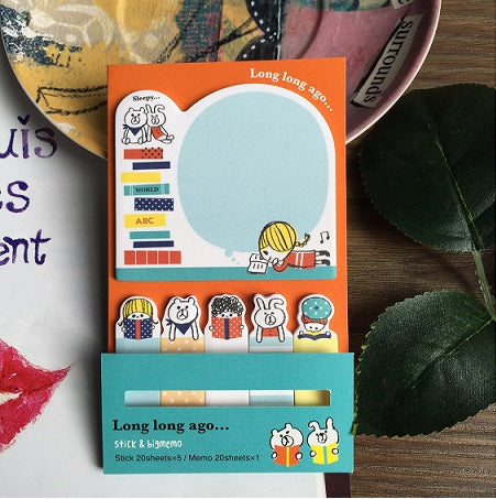 X 39205 Bedtime Story Sticky Memo pad and index notes-DISCONTINUED