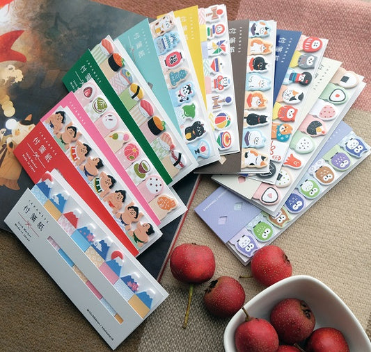 X 39567 Assorted 10 designs Japanese Mini Sticky Notes-DISCONTINUED
