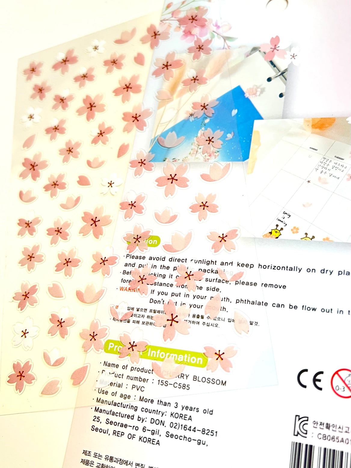 X 40114 CHERRY BLOSSOM STICKERS-DISCONTINUED
