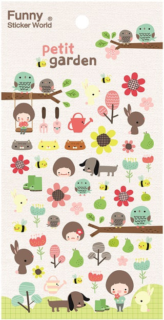 X 40412 PETIT GARDEN PUFFY STICKER -DISCONTINUED