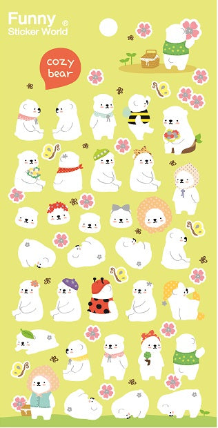 40573 COZY BEAR STICKERS-12
