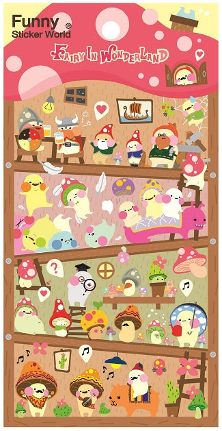 40597 FAIRY IN WONDERLAND Puffy Sticker-12