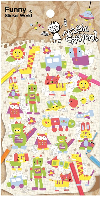 X 40634 MAGIC CRAYON Sticker-DISCONTINUED