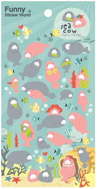40788 MANATEE PUFFY STICKERS -12