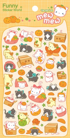 X 41242 MEW MEW CAT Sticker-DISCONTINUED
