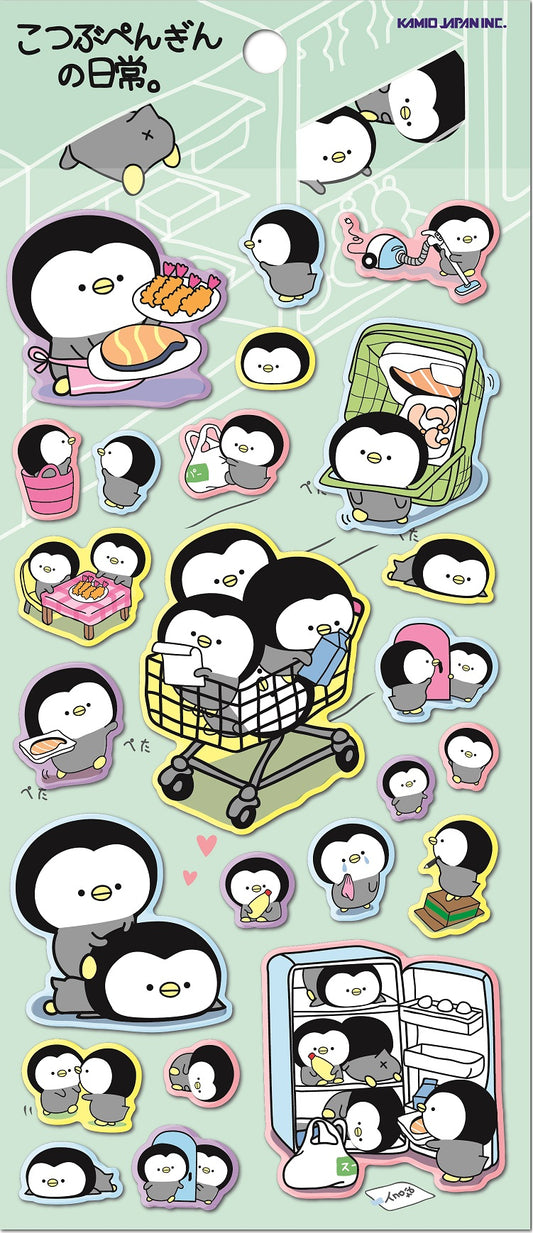 X 46382 KAMIO PENGUIN PUFFY STICKERS-DISCONTINUED
