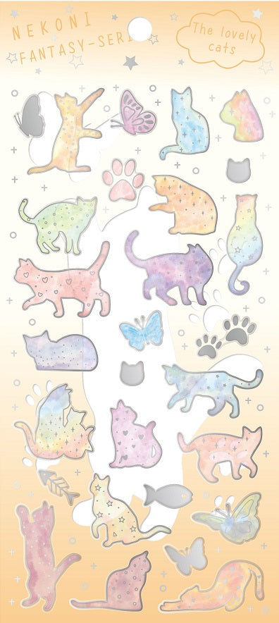 X 50034 RAINBOW CAT STICKER-DISCONTINUED