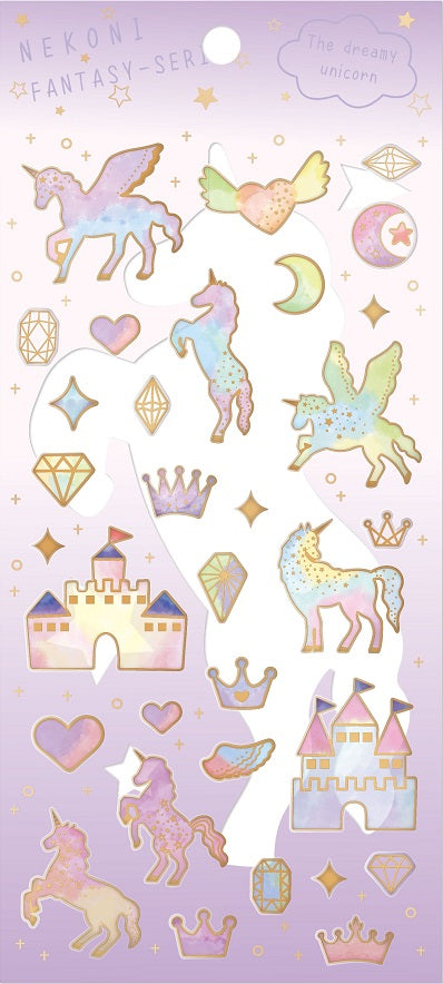 X 50036 RAINBOW UNICORN STICKER-DISCONTINUED