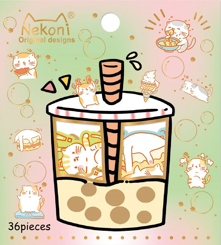 50565 CAT BOBA STICKER BAG-10