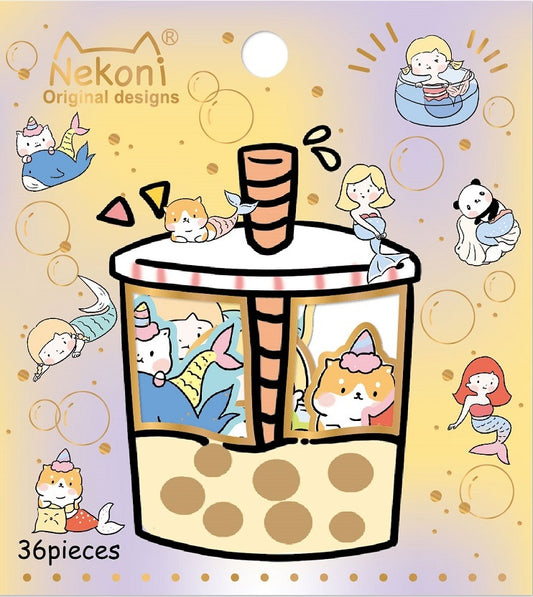 X 50569 MERMAID BOBA STICKER BAG-DISCONTINUED