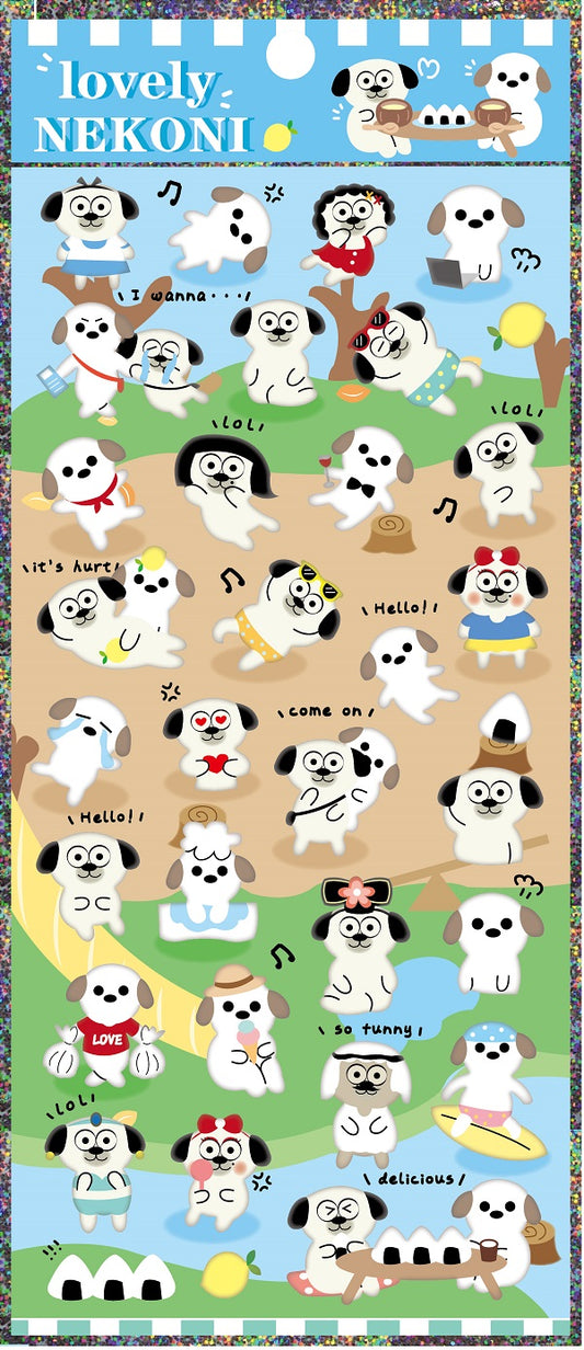 50663 DOG PUFFY STICKER-10
