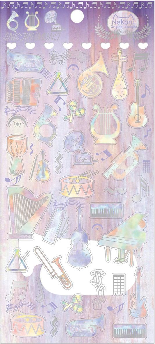 50860 INSTRUMENT 2 CRYSTAL GEL STICKER-10