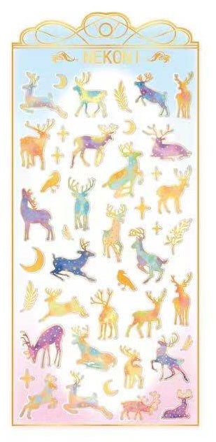 50897 DEER FOREST CRYSTAL GEL STICKER-10