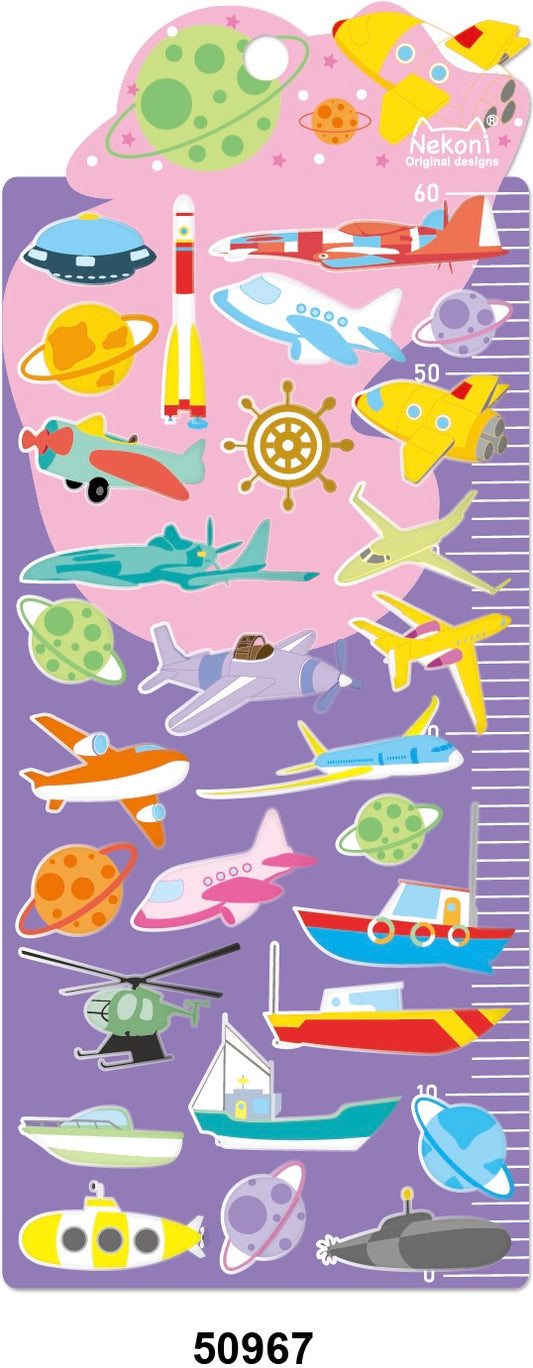 X 50967 SEA, SKY & SPACE PUFFY STICKERS-DISCONTINUED