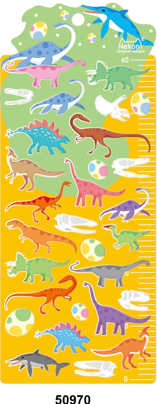 X 50970 DINOSAUR PUFFY STICKERS-DISCONTINUED