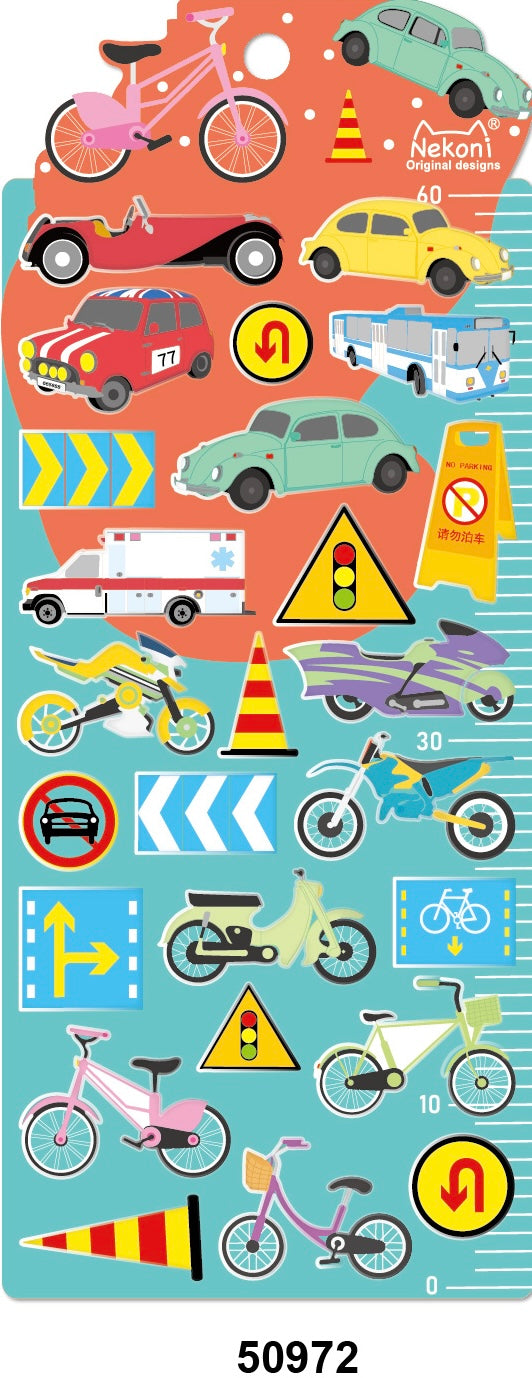50972 WHEELS PUFFY STICKERS-10