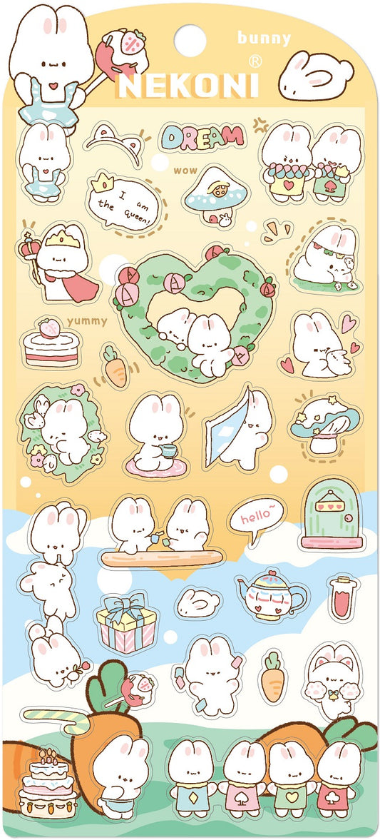 X 50983 BUNNY DREAM FLAT STICKER-DISCONTINUED